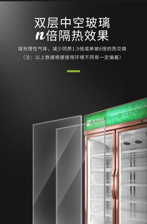 智冷庫品商超高端冷藏展示柜 香檳金雙開門，工廠直銷新體驗